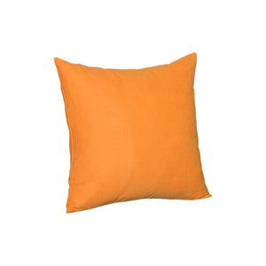 Set of Two 20" Orange Fabric Throw Pillow Covers