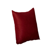 Set Of Four 17" X 17" Claret Red Polyester Zippered Pillow Cover