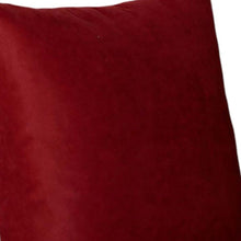 Set Of Four 17" X 17" Claret Red Polyester Zippered Pillow Cover