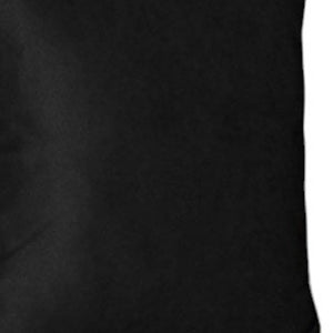 Set Of Four 17" X 17" Black Polyester Zippered Pillow Cover