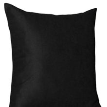 Set Of Four 17" X 17" Black Polyester Zippered Pillow Cover