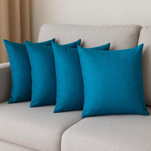 Set Of Four 17" X 17" Tahitian Tide Polyester Zippered Pillow Cover