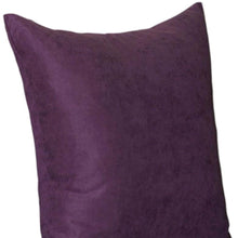 Set Of Four 18" X 18" Purple Polyester Zippered Pillow Cover