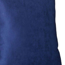 Set Of Four 18" X 18" Navy Blue Polyester Zippered Pillow Cover