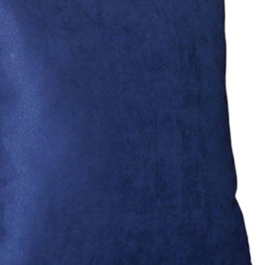 Set Of Four 18" X 18" Navy Blue Polyester Zippered Pillow Cover