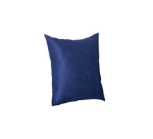 Set Of Four 18" X 18" Navy Blue Polyester Zippered Pillow Cover