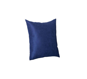 Set Of Four 18" X 18" Navy Blue Polyester Zippered Pillow Cover