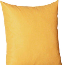 Set of Four 18" Yellow Fabric Throw Pillow Covers