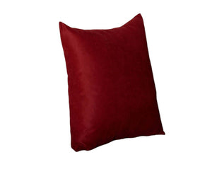 Set of Four 20" Red Fabric Throw Pillow Covers