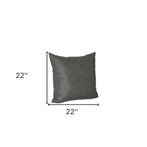 Set of Four Gray Throw Pillow Cover