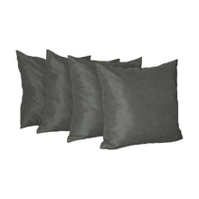 Set of Four Gray Throw Pillow Cover