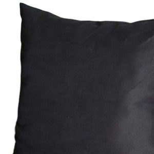 Set of Four 22" Black Throw Pillow Covers