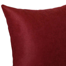 Set of Two 16" Red Fabric Throw Pillow Covers