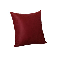 Set of Two 16" Red Fabric Throw Pillow Covers