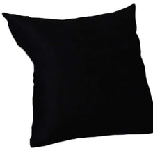 Set Of Two 16" X 16" Black Polyester Zippered Pillow Cover