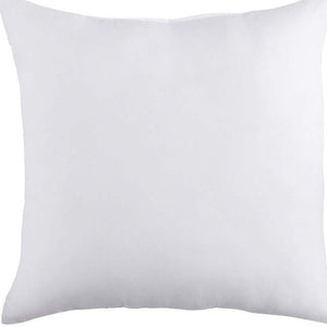 18" X 18" White Blown Seam 100% Cotton Throw Pillow Insert