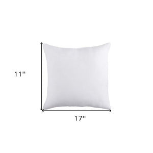 18" X 18" White Blown Seam 100% Cotton Throw Pillow Insert