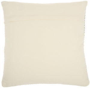 20" X 20" Green And Ivory Christmas Tree Textural Throw Pillow