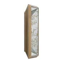 12" Silver Metal Framed Antiqued Glass Accent Mirror