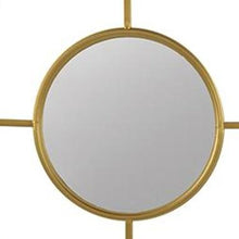 16" Gold Iron Framed Accent Mirror