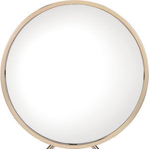 16" Round Metal Framed Freestanding Mirror