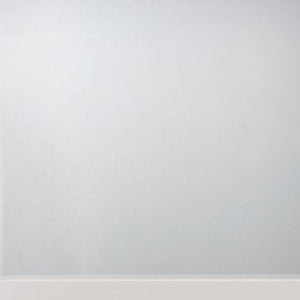 37" White Square Wood Framed Mounted Dresser Mirror
