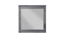 38" Square Wood Framed Mounted Dresser Mirror