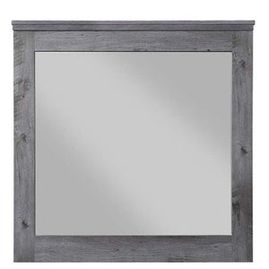 38" Square Wood Framed Mounted Dresser Mirror