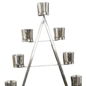 26"  Stainless Steel Christmas Tree Tea Light Candle Holder