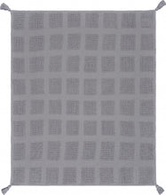 50" X 60" Navy Blue Woven Cotton Throw Blanket with Tassels