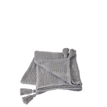 50" X 60" Cream Cotton Woven Throw Blanket with Tassels