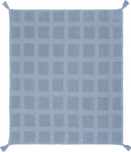 50" X 60" Navy Blue Woven Cotton Throw Blanket with Tassels