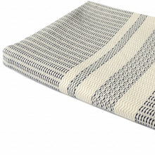 50" X 60" Orange Woven Cotton Striped Throw Blanket with Fringe