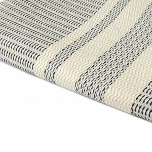 50" X 60" Orange Woven Cotton Striped Throw Blanket with Fringe