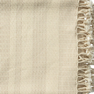 50" X 60" Orange Woven Cotton Striped Throw Blanket with Fringe