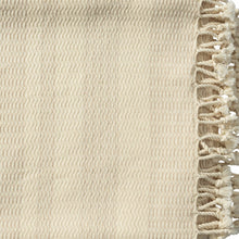 50" X 60" Orange Woven Cotton Striped Throw Blanket with Fringe