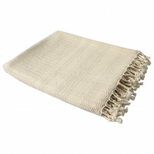 50" X 60" Orange Woven Cotton Striped Throw Blanket with Fringe