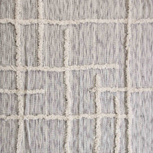 60" X 50" Gray Woven Cotton Striped Throw Blanket with Fringe