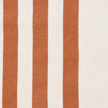 50" X 60" Orange Woven Cotton Striped Throw Blanket with Tassels