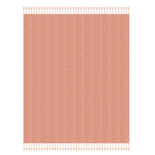 50" X 60" Pink Woven Cotton Throw Blanket with Fringe