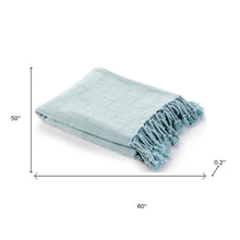 50" X 60" Pink Woven Cotton Throw Blanket with Fringe