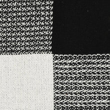 50" X 60" Blue and White Woven Cotton Checkered Throw Blanket with Fringe