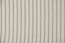 50" X 60" Gray and White Woven Cotton Striped Throw Blanket with Tassels