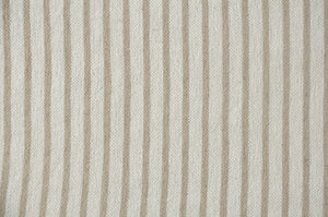 50" X 60" Gray and White Woven Cotton Striped Throw Blanket with Tassels