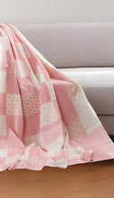 50" X 70" Green Patchwork Silk Quilted Kantha Throw Blanket with Embroidery