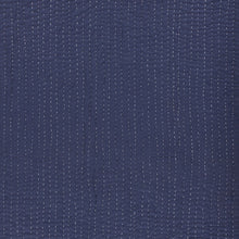 60" X 50" Blue Kantha Cotton Throw Blanket with Embroidery