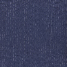 60" X 50" Blue Kantha Cotton Throw Blanket with Embroidery