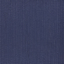 60" X 50" Blue Kantha Cotton Throw Blanket with Embroidery