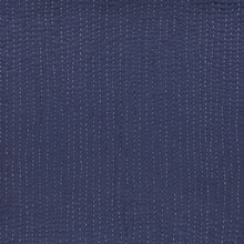 60" X 50" Blue Kantha Cotton Throw Blanket with Embroidery