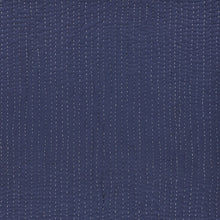 60" X 50" Blue Kantha Cotton Throw Blanket with Embroidery